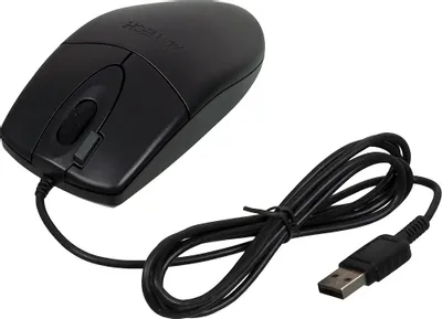 Мышь A4TECH OP-620D, оптическая, проводная, USB, черный