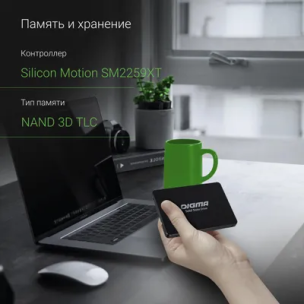 SSD накопитель Digma Run S9 DGSR2001TS93T 1ТБ, 2.5&amp;quot;, SATA III, SATA, rtl