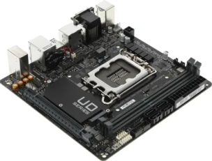 Материнская плата GIGABYTE H610I (RTL) LGA1700 &amp;lt;H610&amp;gt; PCI-E Dsub+HDMI+2xDP GbLAN SATA Mini-ITX 2DDR5