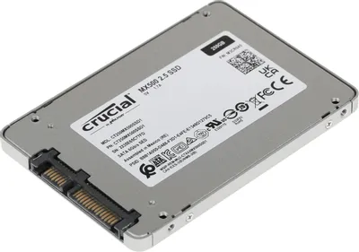 SSD накопитель Crucial MX500 CT250MX500SSD1 250ГБ, 2.5&amp;quot;, SATA III, SATA
