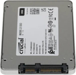 SSD накопитель Crucial MX500 CT250MX500SSD1 250ГБ, 2.5&amp;quot;, SATA III, SATA