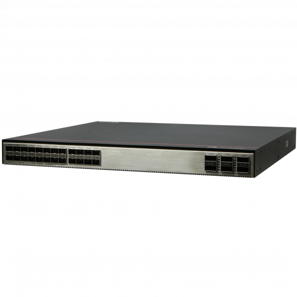 Коммутатор Huawei S6330-H24X6C (24*10GE SFP+ ports, 6*40GE QSFP28 ports, optional license for upgrade to 6*100GE QSFP28, without power module)