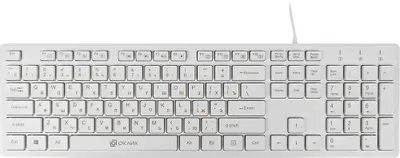 Клавиатура Oklick 500M, USB, белый [1061586]