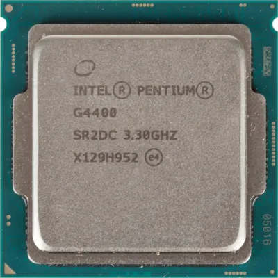 Процессор Intel Pentium G4400 3.3 GHz / 2core / SVGA HD Graphics 510 / 0.5+3Mb / 54W / 8 GT / s LGA1151