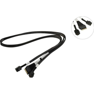 Кабель SFF-8654 (x8)-&amp;gt;2xSFF-8643 [разъемы кабеля или переходника SFF-8654 (SlimLine SAS x8), SFF-8643 (mini SAS HD) ]