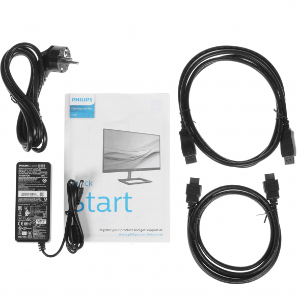 Монитор 27&amp;quot; PHILIPS 272E1GAJ/00 черный (1920x1080, VA, 144Hz, 1ms, 350cd, 4000:1, HDMI, DisplayPort, Speakers)