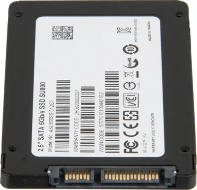 SSD накопитель A-Data SU800 ASU800SS-512GT-C 512ГБ, 2.5&amp;quot;, SATA III, SATA