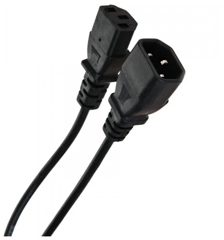 Кабель монитор - компьютер UPS -&amp;gt; устройство 220V (IEC-320-C13--&amp;gt;  IEC-320-C14) 1.8м 10А/250В (3x1,0), R-10-Cord-C13-C14-1.8