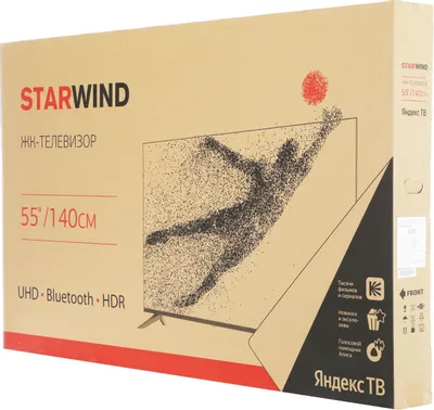 Телевизор 55&amp;quot; Starwind SW-LED55UG403 Яндекс.ТВ Frameless черный 4K Ultra HD
