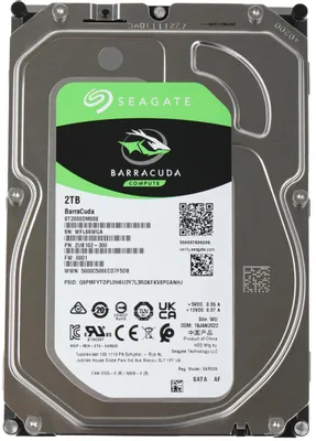 Жесткий диск Seagate Barracuda ST2000DM008, 2ТБ, HDD, SATA III, 3.5&amp;quot;