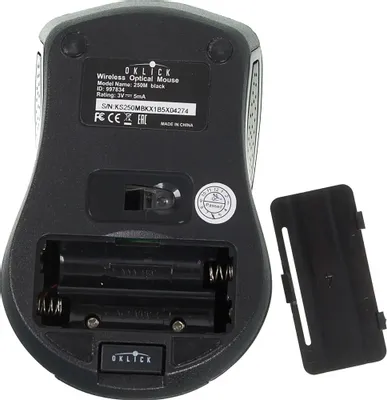 Комплект (клавиатура+мышь) Oklick 250M, USB, беспроводной [997834]