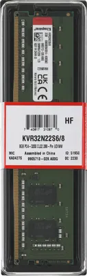 Оперативная память 8Gb Kingston &amp;lt;KVR32N22S6/8&amp;gt; DDR4 DIMM &amp;lt;PC4-25600&amp;gt; CL22