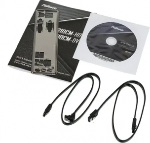 Материнская плата ASRock H310CM-DVS (RTL) LGA1151 &amp;lt;H310&amp;gt; PCI-E Dsub+DVI GbLAN SATA  MicroATX  2DDR4