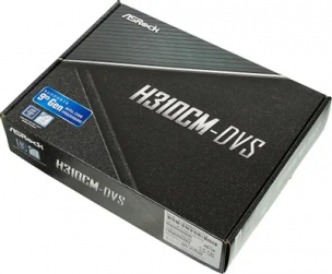Материнская плата ASRock H310CM-DVS (RTL) LGA1151 &amp;lt;H310&amp;gt; PCI-E Dsub+DVI GbLAN SATA  MicroATX  2DDR4