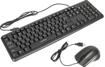 Комплект (клавиатура+мышь) Oklick 600M, USB, проводной [337142]