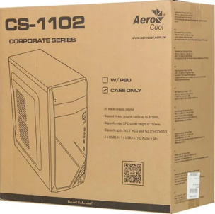 Корпус ATX Aerocool CS-1102, Midi-Tower, без БП