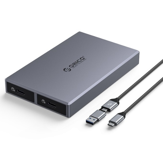 Внешний корпус для SSD M2 ORICO CM2C3-2SN, серый