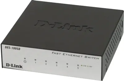 Коммутатор D-Link DES-1005D  Fast E-net Switch 5-port (5UTP, 10/100Mbps)