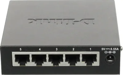 Коммутатор D-Link DES-1005D  Fast E-net Switch 5-port (5UTP, 10/100Mbps)
