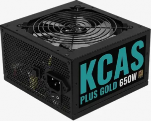 Блок питания 650W Aerocool KCAS PLUS GOLD &lt;KCAS PLUS 650G&gt; ARGB 80+ gold 24+2x(4+4) pin APFC 120mm fan 6xSATA RTL