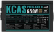 Блок питания 650W Aerocool KCAS PLUS GOLD &amp;lt;KCAS PLUS 650G&amp;gt; ARGB 80+ gold 24+2x(4+4) pin APFC 120mm fan 6xSATA RTL