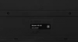 Клавиатура A4TECH KR-83, USB [kr-83 black]