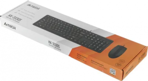 Комплект (клавиатура+мышь) A4TECH KK-3330S, USB, проводной, черный [kk-3330s usb (black)]