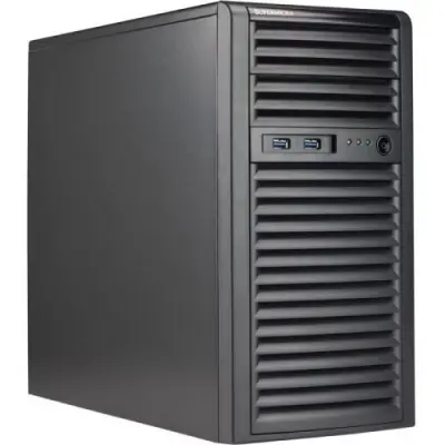 Серверная платформа Supermicro SuperWorkstation Mid-Tower 5039C-I CPU(1) E-22**/ noHS/ no memory(4)/ on board RAID 0/1/5/10/ internalHDD(4)LFF/ 2xGE/ 3xFH/ 1x400W Gold/ n