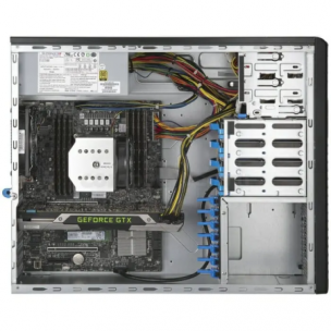 Серверная платформа Supermicro SuperWorkstation Mid-Tower 5039C-I CPU(1) E-22**/ noHS/ no memory(4)/ on board RAID 0/1/5/10/ internalHDD(4)LFF/ 2xGE/ 3xFH/ 1x400W Gold/ n