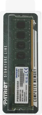 Оперативная память 8Gb DDR III Patriot &amp;lt;PSD38G13332&amp;gt; DDR3 DIMM &amp;lt;PC3-10600&amp;gt; CL9