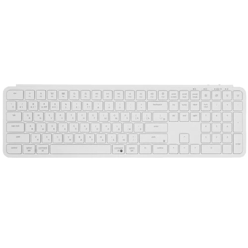 Клавиатура проводная + беспроводная Keychron B6 Pro белая