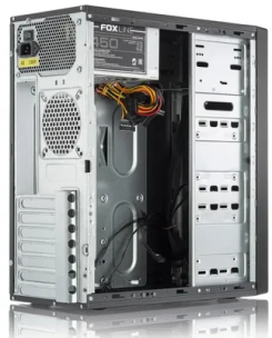 Корпус ATX FOXLINE FL-301-FZ450R, Midi-Tower, 450Вт, черный [fl-301-fz500r]