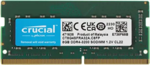 Оперативная память Crucial CT8G4SFRA32A DDR4 - 1x 8ГБ 3200МГц, для ноутбуков (SO-DIMM), Ret