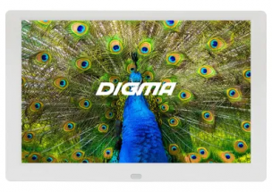 Фоторамка Digma 10.1&quot; PF-1043 1280x800 белый пластик ПДУ Видео