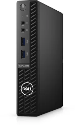Компьютер Dell OptiPlex 3080 Micro [3080-9872] Intel Core i3-10105T, 4x3000 МГц, 8 ГБ DDR4, SSD 256 ГБ, Wi-Fi, Linux