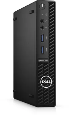 Компьютер Dell OptiPlex 3080 Micro [3080-9872] Intel Core i3-10105T, 4x3000 МГц, 8 ГБ DDR4, SSD 256 ГБ, Wi-Fi, Linux