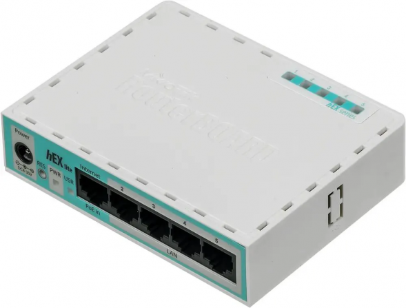 Роутер Mikrotik hEX lite RB750r2