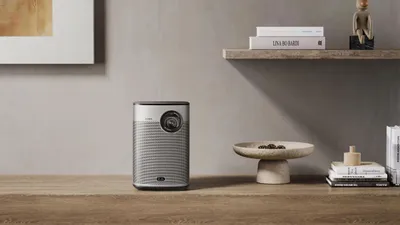 Проектор XGIMI Halo серый DLP, 1920x1080, 3D, 600 лм (ISO), Wi-Fi, 30 дБ, 1.6 кг