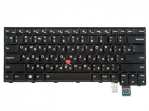 Клавиатура для ноутбука Lenovo Thinkpad T460P, черная с подсветкой, с рамкой, с трекпоинтом, гор. Enter