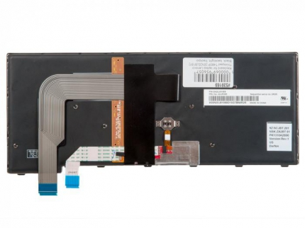Клавиатура для ноутбука Lenovo Thinkpad T460P, черная с подсветкой, с рамкой, с трекпоинтом, гор. Enter