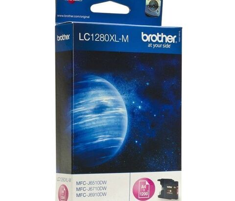 Картридж Brother LC1280XL-M Magenta для MFC-J5910DW/J6510/J6710DW/J6910DW (повышенной ёмкости)