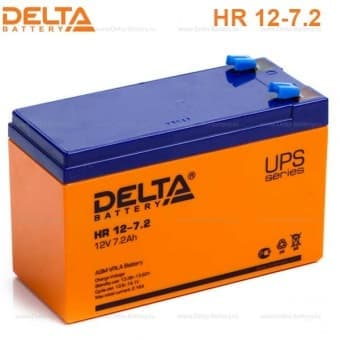 Аккумулятор Delta HR12-7.2 (12V, 7.2Ah) для UPS