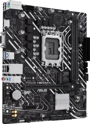 Материнская плата Asus PRIME H610M-K Soc-1700 Intel H610 2xDDR5 mATX AC`97 8ch(7.1) GbLAN+VGA+HDM