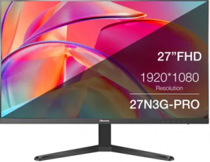 Монитор 27" Hisense 27N3G-PRO черный (1920x1080, 100Hz, IPS, 1мс, 1000:1, 250cd HDMI, VGA)