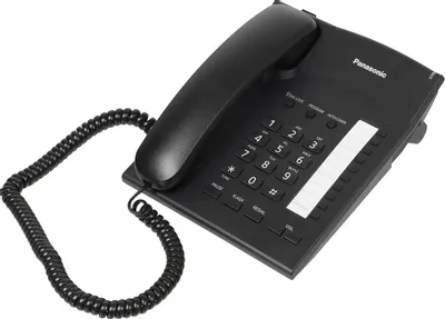 Проводной телефон Panasonic KX-TS2382RUB &amp;lt;Black&amp;gt;