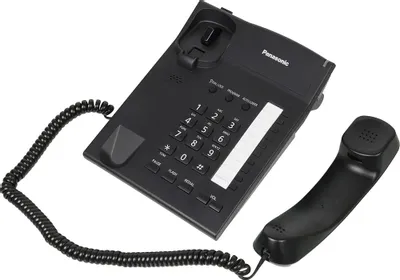 Проводной телефон Panasonic KX-TS2382RUB &amp;lt;Black&amp;gt;