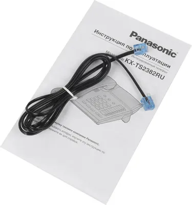 Проводной телефон Panasonic KX-TS2382RUB &amp;lt;Black&amp;gt;