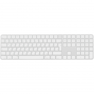 Клавиатура Apple Magic Keyboard с Touch ID Беспроводная ножничная, русская раскладка, серебристая, белая