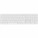 Клавиатура Apple Magic Keyboard с Touch ID Беспроводная ножничная, русская раскладка, серебристая, белая
