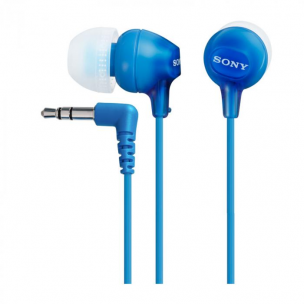 Наушники Sony MDR-EX15AP синий 2.0, внутриканальные, 8 Гц - 22000 Гц, 16Ω, проводной, кабель - 1.2 м